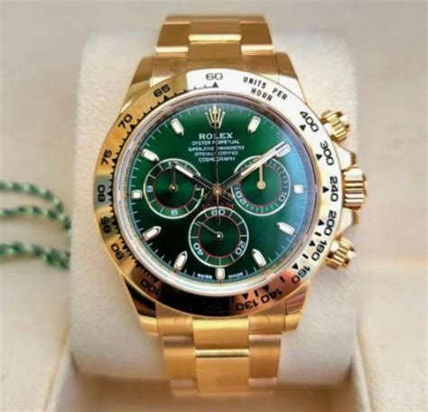 rolex daytona gold grün listenpreis|rolex daytona lünette.